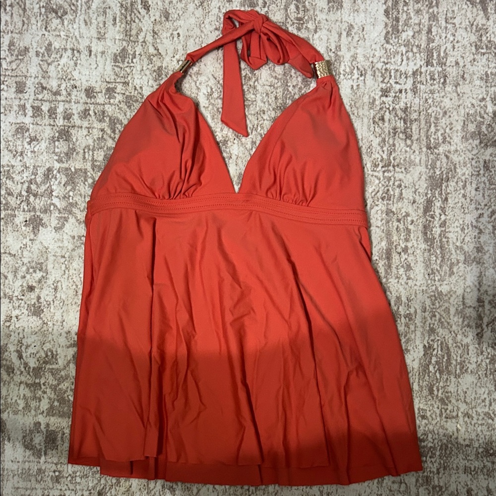 Amazon Women's Halter Swim Dress - Red